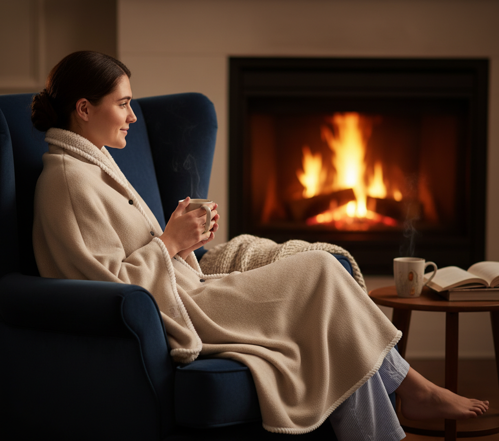 Cozy Chenille Blanket hoodie - VELOSA