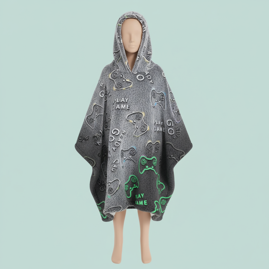 Cozy Kids Blanket Hoodie - VELOSA