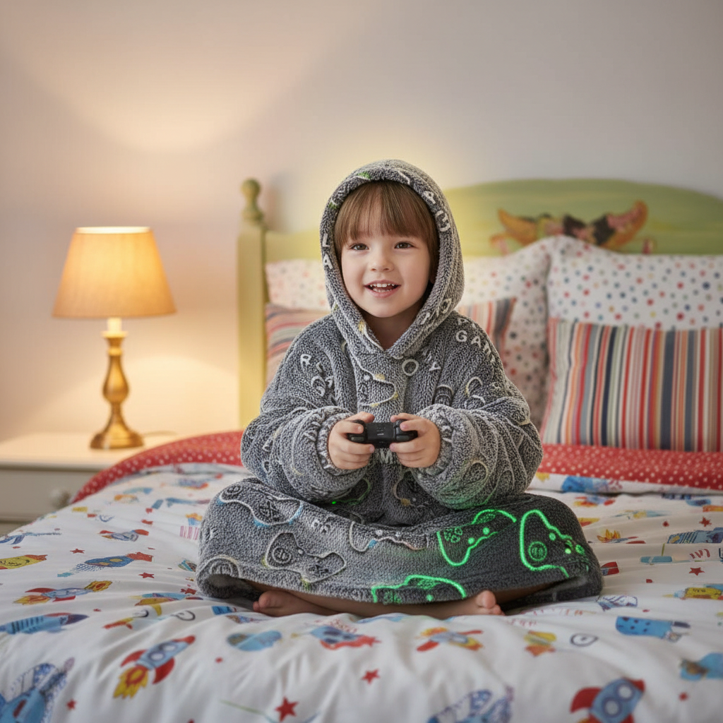 Cozy Kids Blanket Hoodie - VELOSA