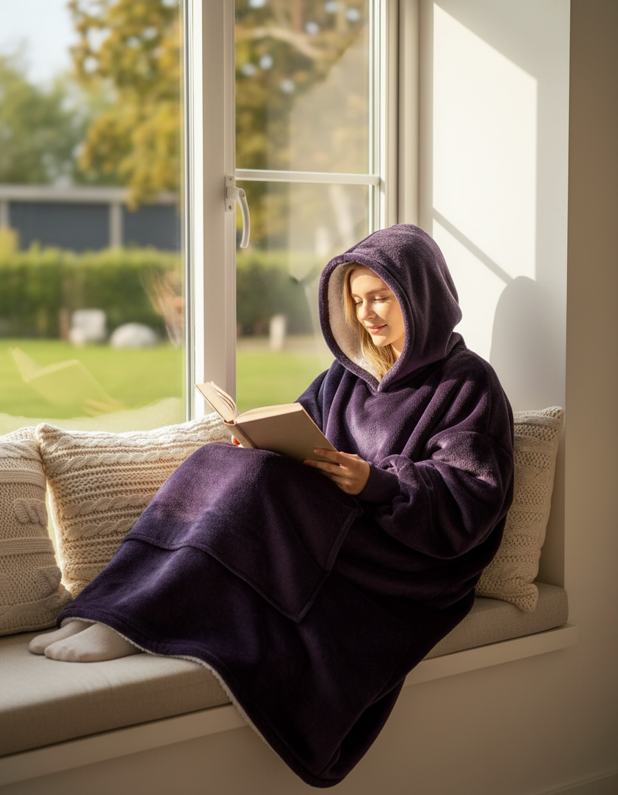 Lzzidou Oversized Blanket Hoodie - VELOSA